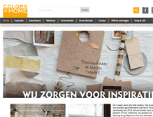Tablet Screenshot of colorsathome.nl